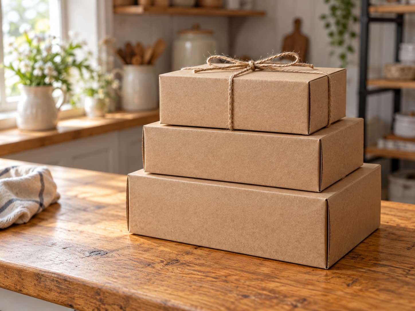 Boxed Bon Gou desserts ready for pickup in Piscataway, New Jersey